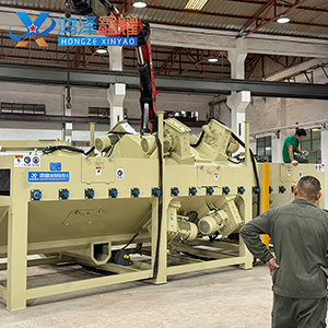 福建环保水除尘通过式抛丸机案例