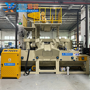 平面输送式抛丸机 压铸件铝型材通过式喷砂机